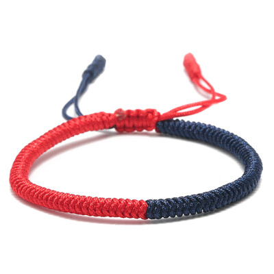 

Tibetan Buddhist Lucky Knot Bracelets & Bangles For Women Men Handmade Woven Rope Amulet Bracelet Jewelry Gifts
