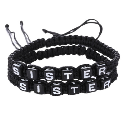 

Word Grateful Beaded Bracelet sister bracelets Simple Bracele Popular Modern Fashion Sister Beaded Bracelet Braided