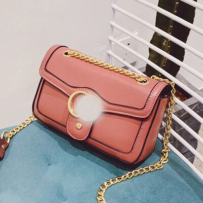 

Womens bag 2019 new bag female PU leather Korean fashion womens bag slung cool shoulder bag