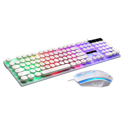 

G21 Gaming Keyboard Mouse Combo Retro Style Keyboard And Mouse Set With Backlit Adjustable DPI Levels