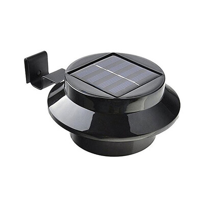 

Solar 3LED Round Sink Light Outdoor Waterproof Garden Fence Light Garden Aisle Wall Security Lighting Wall Light