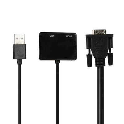 

VGA Male to HDMI VGA Female Converter Adapter Cable With Audio Output 1080P