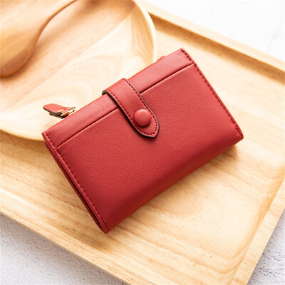 

Tailored Women Short Wallets Mini Money Purses Small Fold Female Coin Purse Card Holder