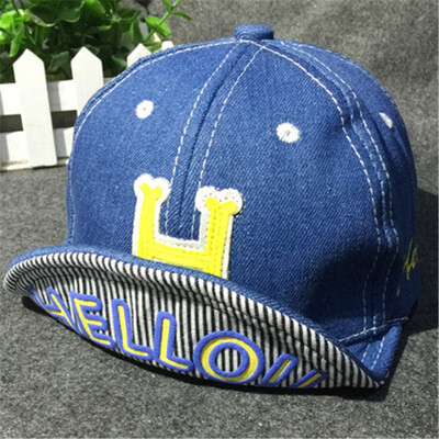 

Childrens hats wholesale spring&autumn new style cap hip hop hat Korean personalized cowboy h soft brim cowboy baseball cap
