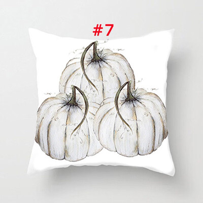 

Halloween Pumpkin Square Cotton Linen Throw Pillow Case Cushion Cover Home Decor