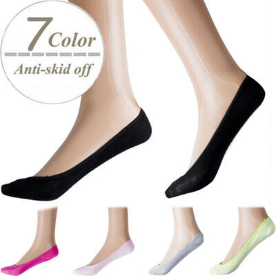 

Women Bamboo Fiber Socks Boat Invisible Anti-Skid No-show Non-Slip Liner Slipper
