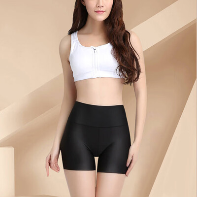 

Womens Sexy High Waist Underwear Elastic Breathable Shorts Lingerie Solid Thong