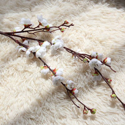 

Gobestart Artificial Fake Flowers Plum Blossom Floral Wedding Bouquet Home Decor Hot Pink