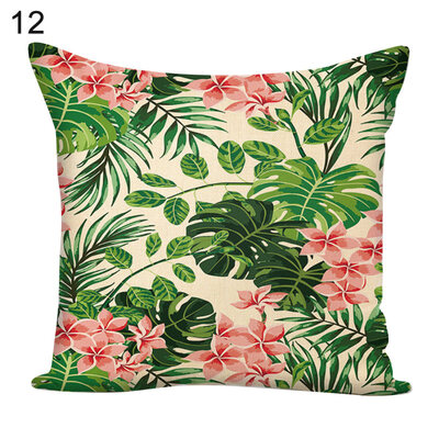 

Flower Green Plants Square Throw Pillow Case Cushion Cover Sofa Bed Car Decor