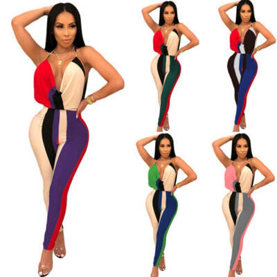 

Women Summer Sexy V Neck Backless Jumpsuit Clubwear Romper Fashion Bodysuit