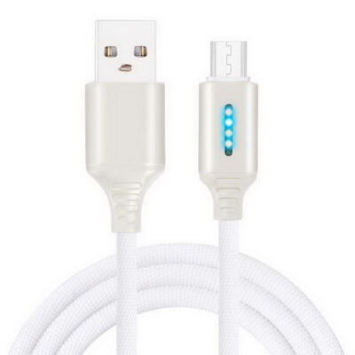 

Universal 1m USB To Micro USB 24A Auto Power-Off Charging Cable For Android Phones