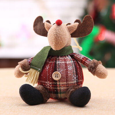 

Christmas Santa Claus Snowman Elk Toy Doll Xmas Tree Hanging Home Decor Kid Gift
