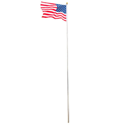 

Outdoor Flagpole 20 Aluminum Flag Pole Outdoor Garden Solid Construction