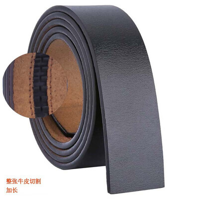 

Cowhide large size mens leather automatic buckle belt belt belt without buckle belt business lengthening belt
