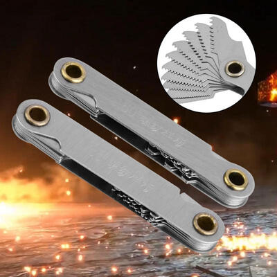 

Greensen 2pcs Imperial55° Metric60° Stainless Steel Screw Measuring Thread Pitch Gauges
