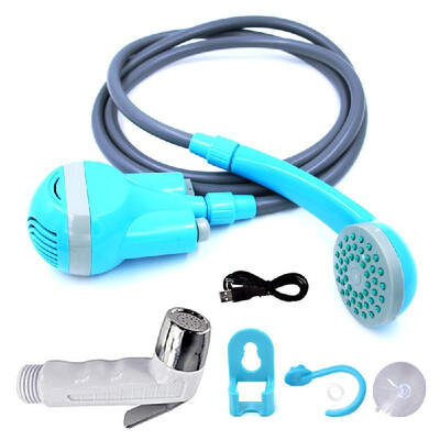 

Portable Shower OutdoorIndoor USB Charging Handheld Rechargeable Showerhead Pumps with 2 Nozzles for Camping Travel Car Wash Swim