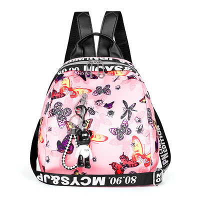 

Chinese Style Literature&Art Shoulder Bag Female 2018 Ethnic Style Oxford Canvas Simple Ancient Style Lady Backpack