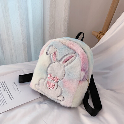

Tailored Fashion Women Childrens Plush Student Waterproof Capacity Backpack Travel Bag