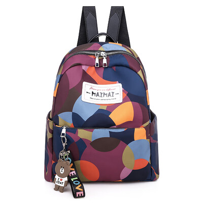 

Oxford shoulder bag Korean fashion printing camouflage double backpack tremble the same type of schoolbag woman