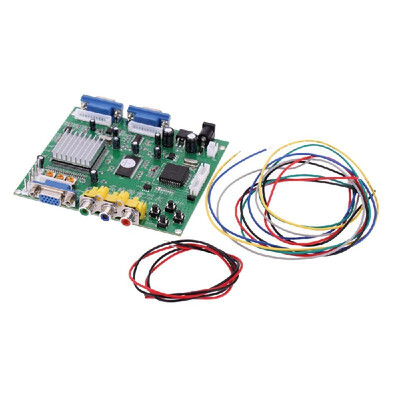 

Portable Genuine GBS-8220 V30 High Definition CGA EGA YUV to VGA 2 VGA Arcade Game Video Converter Board Two VGA Output f