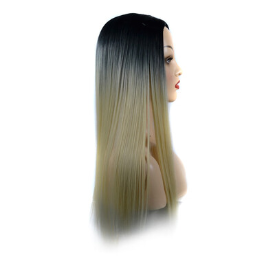 

Gobestart Women Fashion Lady Long Straight Neat bang Hair Cosplay Party Wig