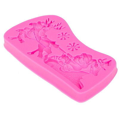 

Tailored Red Christmas Cake 3D Silicone Stencils Cookie Latte Stencil Coffee Cake Mold