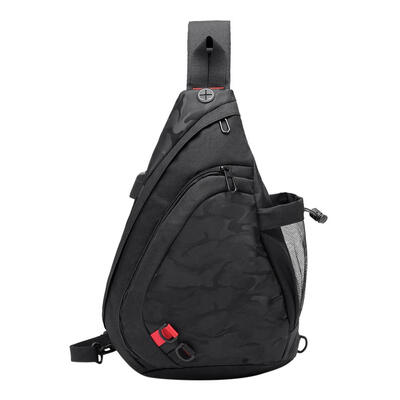 

USB Charging Crossbody Chest Bags Men Waist Packs Travel Shoulder Phone Bag