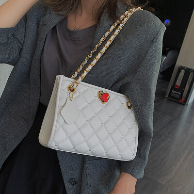 

Ins super fire small bag 2019 autumn new wave Korean version of the wild rhombic chain bag ladies shoulder Messenger bag