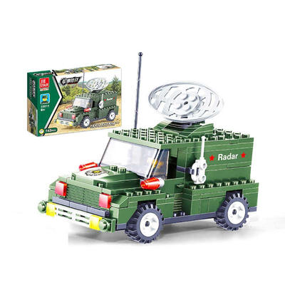 

Plastic Military Vehicle Troop Mini Building Blocks DIY Assembly Toy For Children Kids