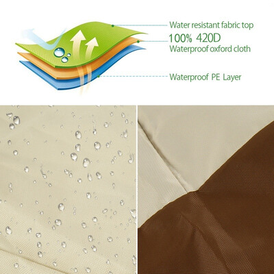 

420PU210D Square Waterproof Garden Square Patio Outdoor Furniture Cover