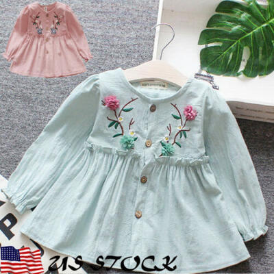 

Kid Baby Girl Summer Floral Flower Princess Party Pageant Tutu Dress Clothes US