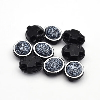 

Sew on Taiwan Acrylic Garment Accessories Oval Black 11x9x6mm Hole 1mm