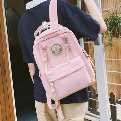 

Ins wind bag female Korean version of high school backpack college students junior high school students large capacity 2019 new fashion backpack