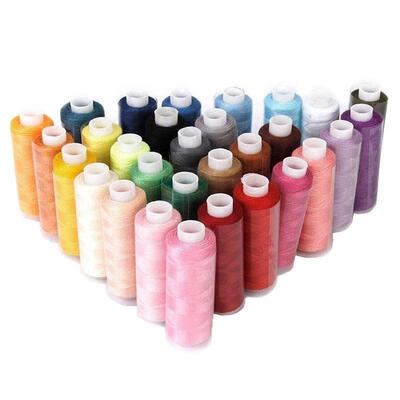 

30 Spools Mixed Colors 100 Polyester Sewing Quilting Threads All Purpose DIY