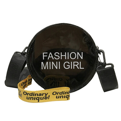 

Transparent Women crossbody Bag Female Round Jelly Messenger Bag Summer 2019 Simple Clear Cute Small Square Circular Fashion Bag