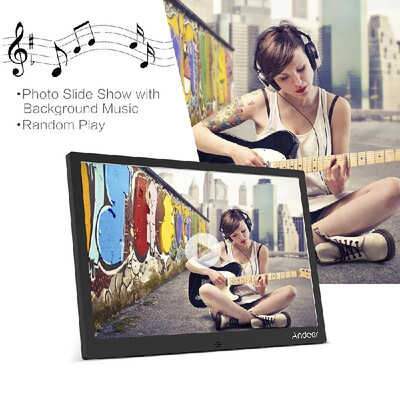 

Andoer 12inch LED Digital Photo Frame 1280 800 Resolution Support 1080P Video Random Play Aluminum Alloy with Remote Control C