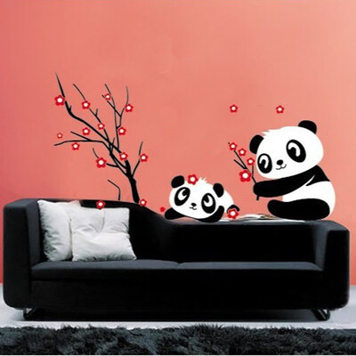 

〖Follure〗DIY Panda Bamboo Pattern Removable Vinyl Decal Home Decor Wall Sticker