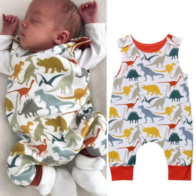 

Newborn Dinosaur Baby Boy Girl Romper Jumpsuit Bodysuit Outfits Cotton Clothes