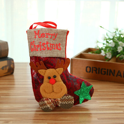 

Gobestart Christmas gifts Candy Beads Christmas Santa Claus Snowman Socks Decorations