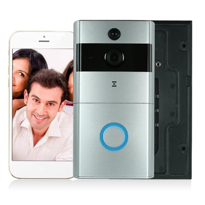 

720P WiFi Visual Intercom Door Phone Support Infrared Night View PIR Phone APP Remote Control for Door Entry Access Control Black