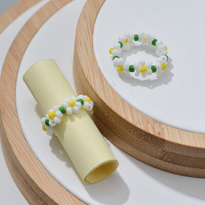 

Fashion Simple Elastic Ring For Women Pearl Woven Ring Feminine Multi Row Pearl Adjustable Ring Bridesmaid Jewelry Gifts