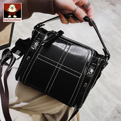 

Internet celebrity small bag woman 2019 new female bag handheld broadband oblique bucket small black bag with one shoulde