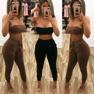 

Women High Waist Drawstring Yoga Sport Leggings Running Gym Stretch Sports Pants