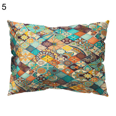 

Mandala Plaid Triangle Pillow Case Cushion Cover Sofa Bed Car Cafe Office Decor