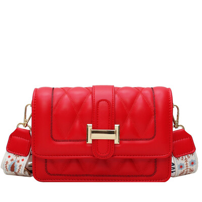 

Sen womens bag 2019 new fashion saddle bag solid color simple casual wild tide Korean version of the shoulder slung packet
