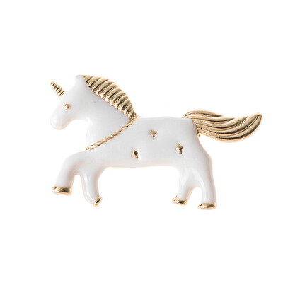 

Attractive fashion Fashion Cartoon Unicorn Brooch Pin Fun Badge Metal DIY Cloth Decoration Set Hot