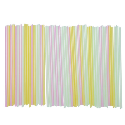 

Siaonvr 50pc Multicolor Straight Drinking Straws Home Bar Party Cocktail Drink Straw