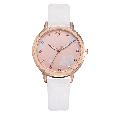 

Korean fashion trend ladies watch 2019 Taobao explosion models wild print PU belt watch