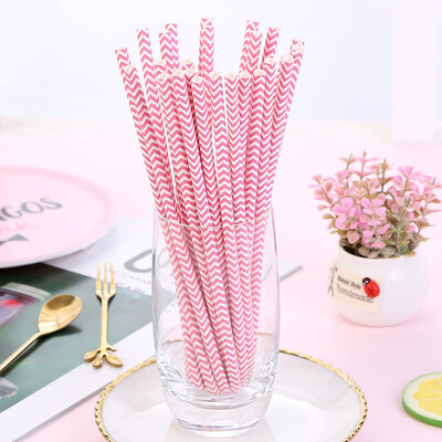 

Toponeto 25pcs Disposable Drinking Straws Home Bar Party Cocktail Drink Straw