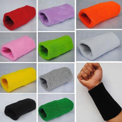 

NEW Wristbands Wrist Band Sweatbands Sweat Band For Sport Tennis Basketball